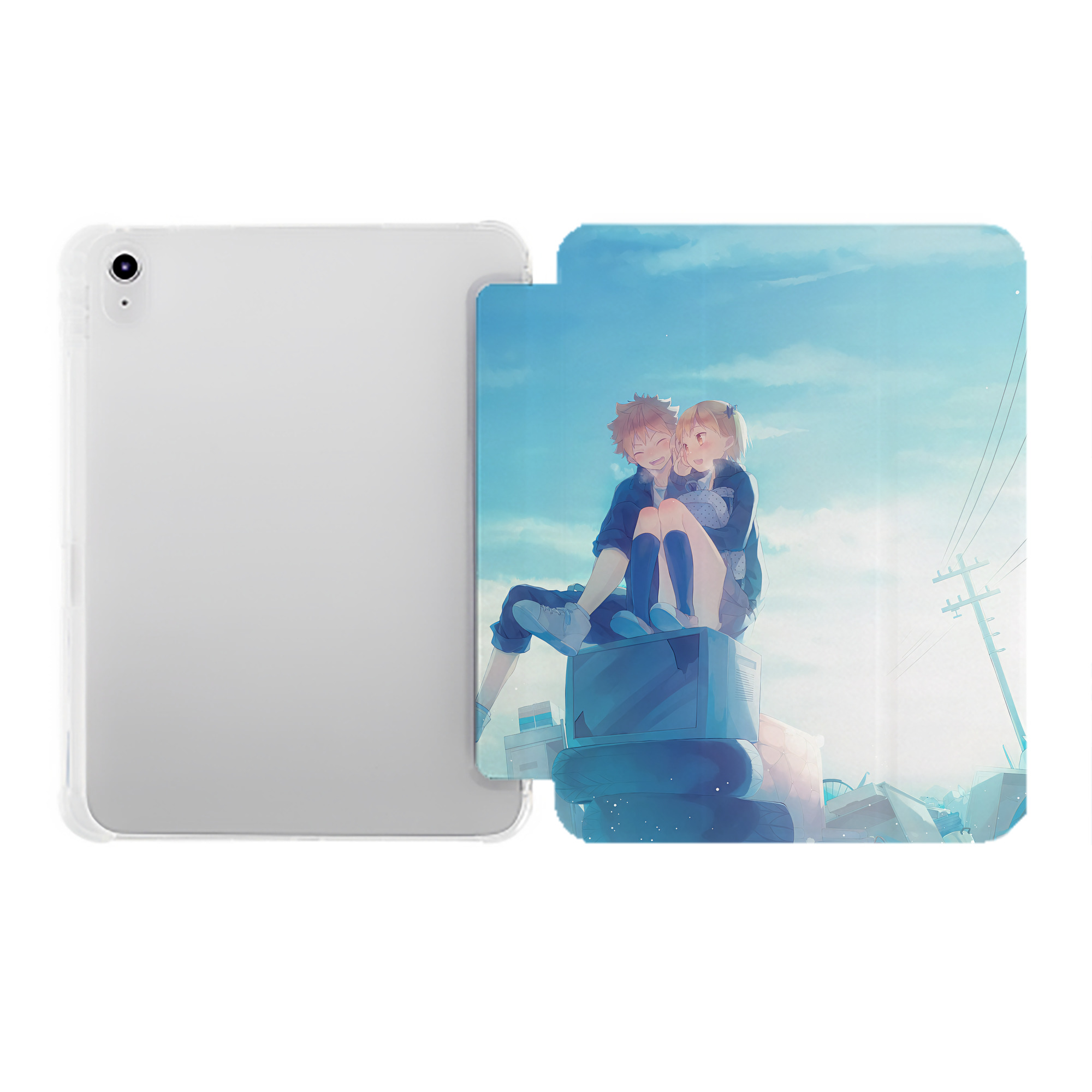 （画像用） ハイキュー!! Haikyu!! IPad ケース ペン収納付き 三つ折りスタンド PUレザー×シリコン 対応機種9.5/10.5/10.9インチ